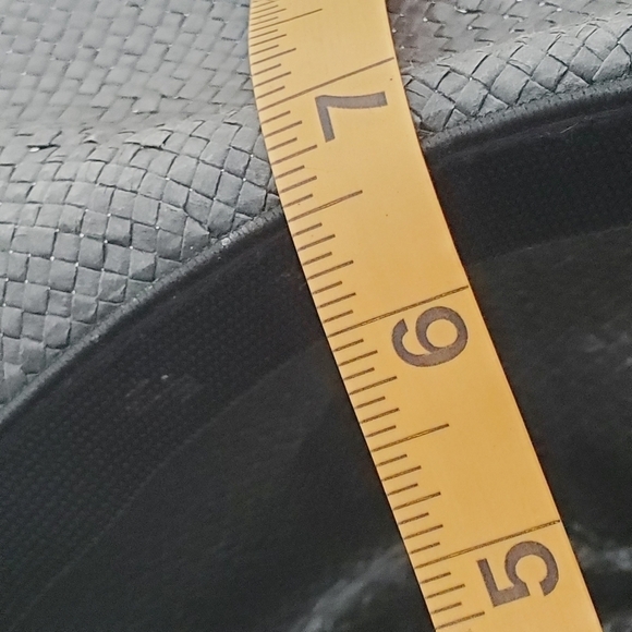 Rocha Hats Unitalla Western Cowboy Black Straw Hat Leather Tequila Patch - Picture 12 of 15